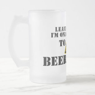 Laat me alleen - Mok met bruine bier