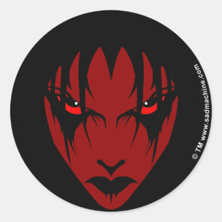 laat me alleen ronde sticker