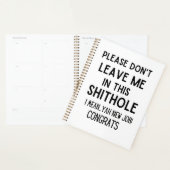 Laat me alsjeblieft niet achter... Grappig medewer Planner (Display)