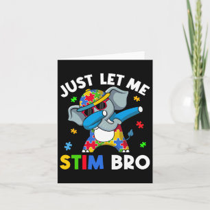 Laat me Bro Boys Tiener Kinder Autisme Awaren Stim Kaart