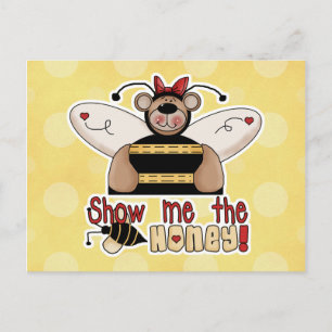 Laat me de honing Bumble Bear zien Briefkaart