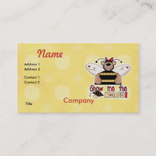 Laat me de honing Bumble Bear zien Visitekaartje