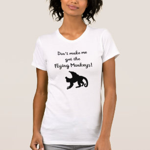 Laat me de vliegende apen niet grappig maken t-shirt
