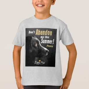 Laat me deze zomer niet in de steek - Hondenbesche T-shirt