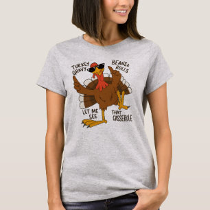 Laat me die ovenschotel zien” grappige kalkoen t-shirt