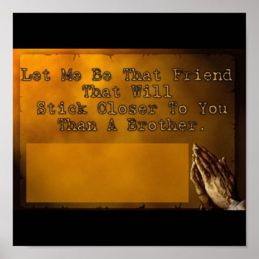 Laat me die vriend zijn poster (Voorkant)