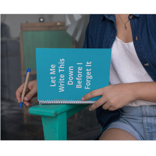 Laat Me Dit Opschrijven Voordat Ik Het Vergeet Notitieboek