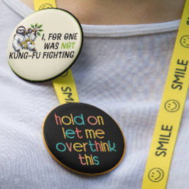 Laat me dit overdenken ronde button 5,7 cm