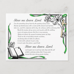 Laat me door Lord clr gaan Briefkaart