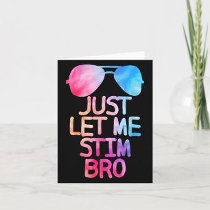Laat me even Bro Schattigee grafische quote prikke Kaart