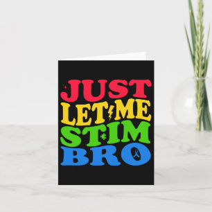 Laat me het bewustzijn van autisme stimuleren kaart