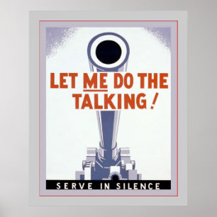 Laat me het praatje doen! Serve in Silence ~  Poster