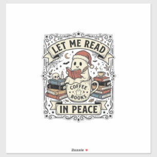 Laat Me In Vrede Lezen Geest Boekliefhebber Hallow Sticker