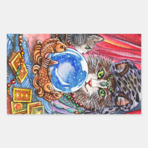 Laat me je fortuin vertellen rechthoekige sticker