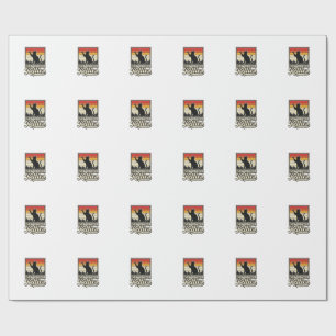 Laat me je katjes zien Vintage kattenliefhebber on Cadeaupapier