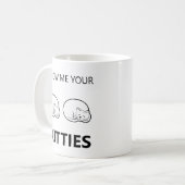 Laat me je poesjes zien Grappig Koffiemok (Voorkant links)