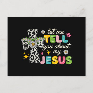 Laat me je vertellen over mijn Jesus Groovy Christ Briefkaart