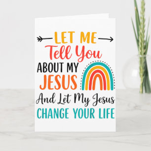 Laat me je vertellen over mijn Jezus christelijke Kaart