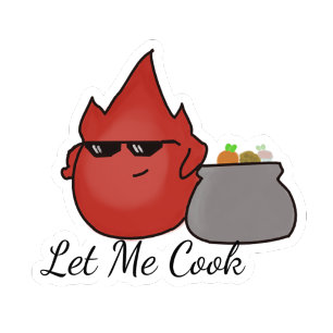 Laat Me Koken Sticker
