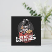 Laat me met mijn pizza alleen (Staand voorkant)