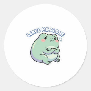 Laat Me Met Rust Kikker Sticker Schattige Boze Kik