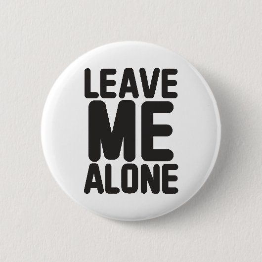 Laat me met rust Privacy Ronde Button 5,7 Cm (Voorkant)