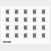 Laat me met rust Privacy Ronde Sticker (Vel)