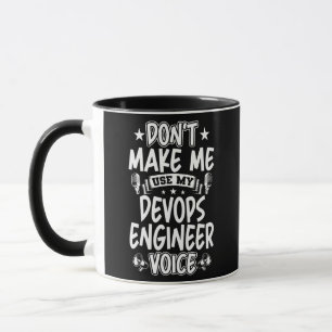 Laat me mijn Devops Engineer Stem niet gebruiken Mok