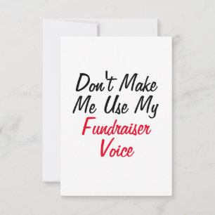 Laat me mijn Fundraiser stem niet gebruiken Kaart
