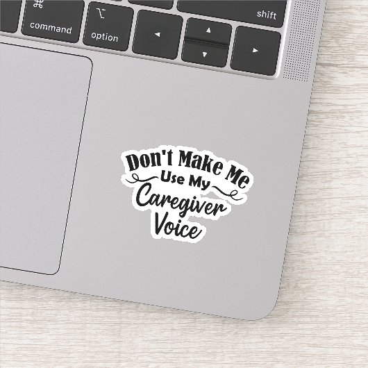 Laat me mijn stem van de zorgverlener niet gebruik sticker (Detail)