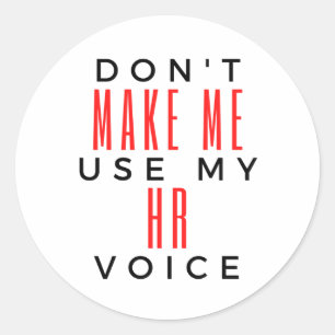 Laat me mijn stem van u niet gebruiken 2 ronde sticker