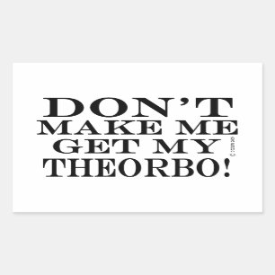 Laat me mijn Theorbo halen Rechthoekige Sticker