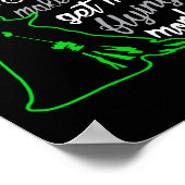 Laat me mijn vliegende apen niet halen poster (Hoek)