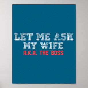 Laat Me Mijn Vrouw Aka De Baas Grappige Echtgenoot Poster