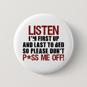 Laat me niet los! ronde button 5,7 cm