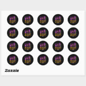 Laat me niet mijn heks-switch Halloween draaien Ronde Sticker (Vel)