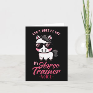 Laat me niet mijn paard trainer stem gebruiken in kaart