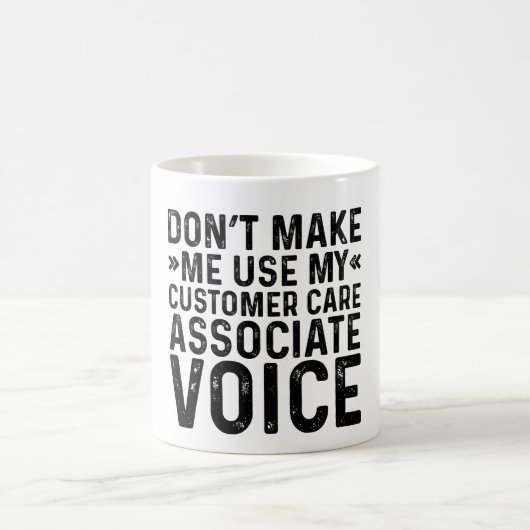 Laat me niet mijn stem van de Customer Care Associ Koffiemok (Center)