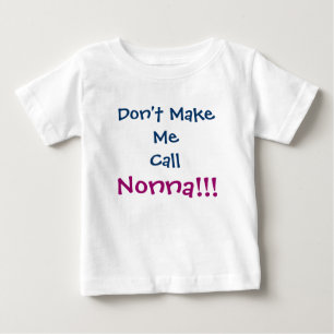 Laat me Nonna Baby T-shirt niet bellen