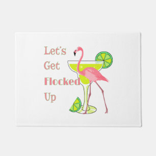 Laat me omhoog Flamingo krijgen Deurmat
