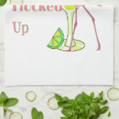 Laat me omhoog Flamingo krijgen Theedoek (Gevouwen)