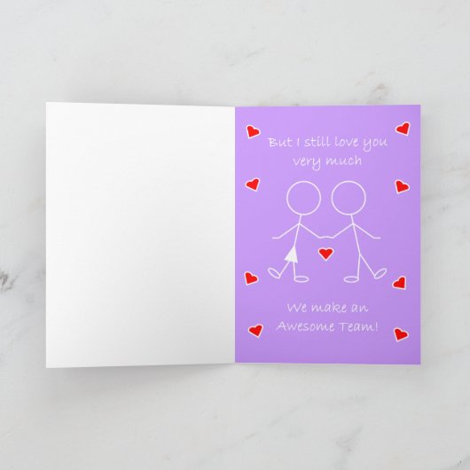 Laat me schreeuwen! feestdagen kaart (Binnen)