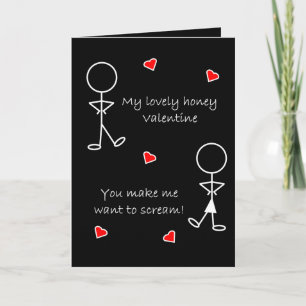 Laat me schreeuwen! feestdagen kaart