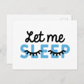 Laat me slapen briefkaart (Voorkant / Achterkant)