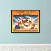 Laat me staan... canvas afdruk (Insitu (Houten vloer))