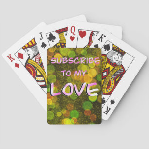 Laat me van je houden pokerkaarten