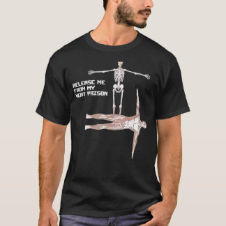Laat me vrij uit mijn vleesgevangenis t-shirt