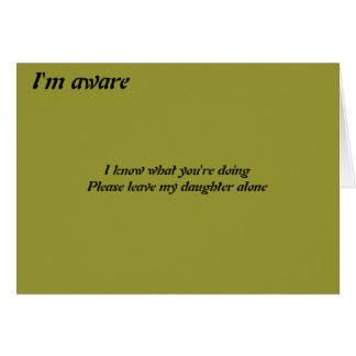 Laat mijn dochter met rust