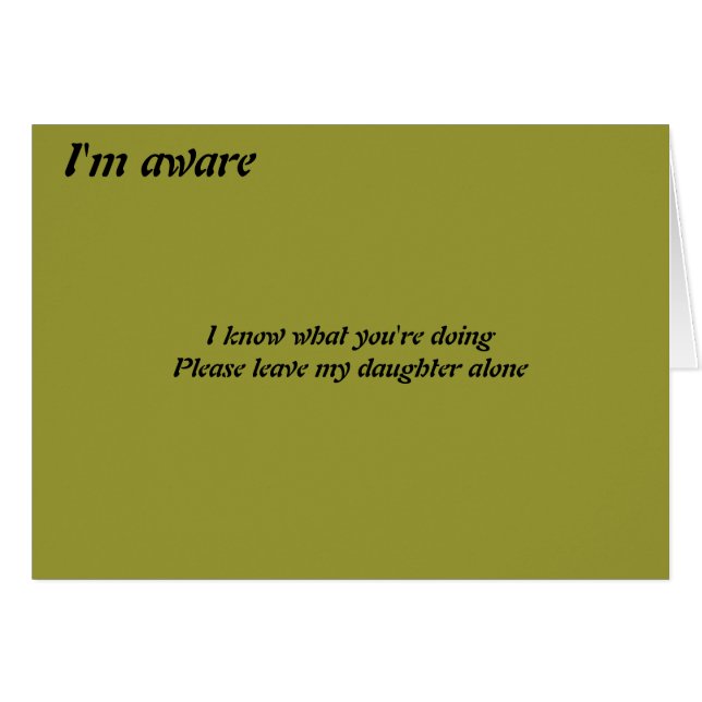 Laat mijn dochter met rust (Voorkant Horizontaal)