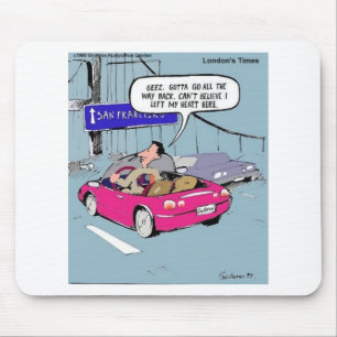 Laat Mijn Hart In San Francisco Grappige Cadeaus & Muismat